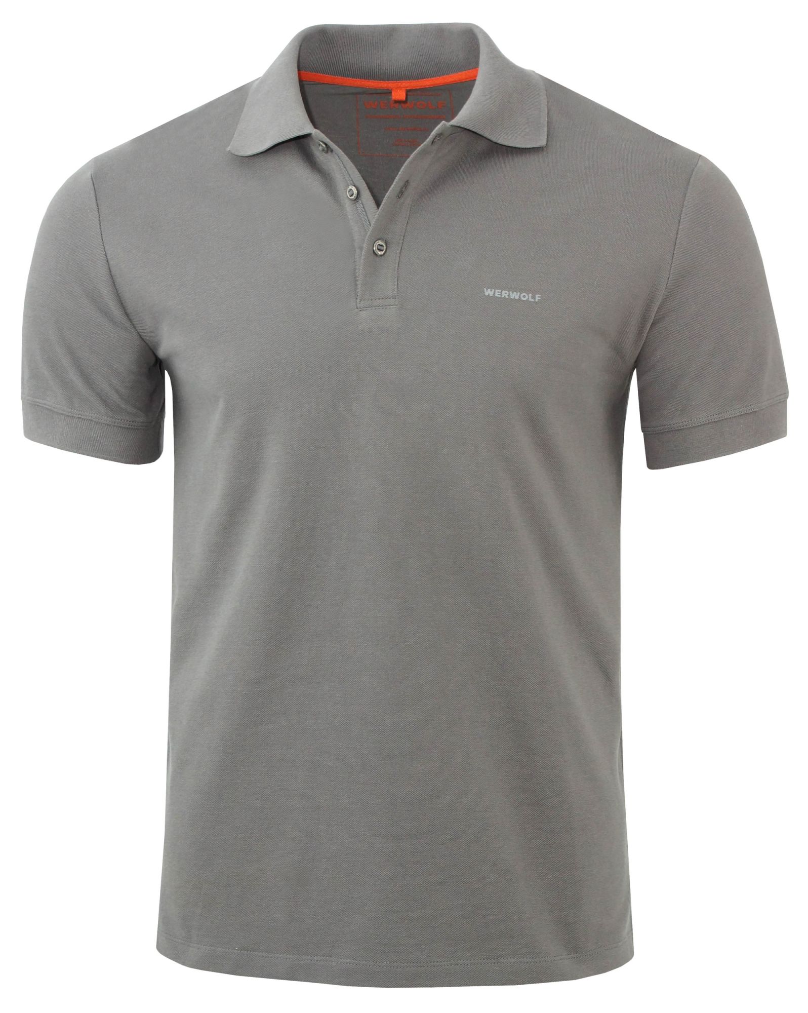 Футболка поло мужская с коротким рукавом. Ткань трикотаж пике (100% хлопок, 250 г/кв.м.). Серый — одежда для охоты, рыбалки, туризма и города | KORGAN.KZ