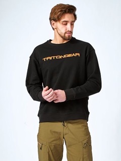 Толстовка TRITON "TRITONGEAR" (тк.хлопок 350гр)(черный) — одежда для охоты, рыбалки, туризма и города | KORGAN.KZ
