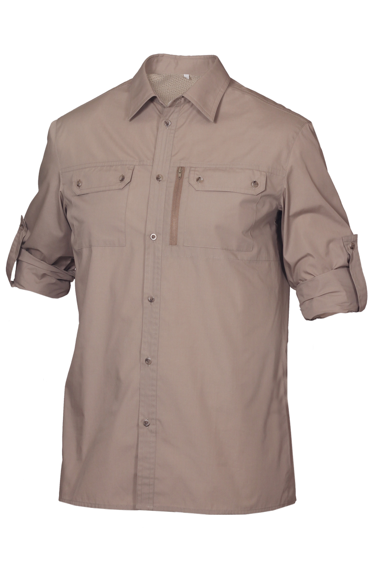 Сорочка мужская ОКРУГ (длинный рукав)(тк.сорочечная)(светло-голубой) — одежда для охоты, рыбалки, туризма и города | KORGAN.KZ