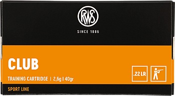 Патрон для нарезного оружия RWS (.22 l.r.) Sport Club (40grs)(2,6г) доступен в нашем магазине