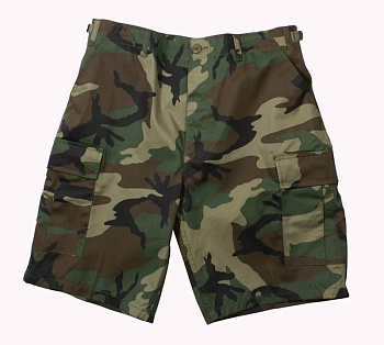 Шорты ROTHCO Мод. ULTRA FORCE BDU COMBAT (Woodland Camo) — технические характеристики, материалы, бренд | KORGAN.KZ