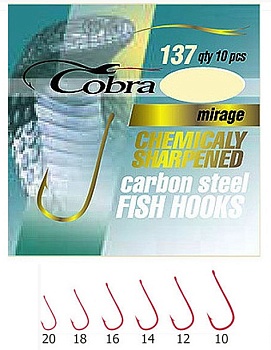 Крючки COBRA Мод. MIRAGE R — рыболовный крючок, различными формами и размерами | Алматы, Казахстан