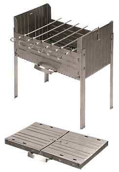 Мангал дипломат №1 — гриль, барбекю или мангал для кемпинга и туризма в Казахстане