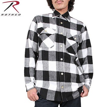 Рубашка ROTHCO Мод. EXTRA HEAWYWEIGHT FLANNEL (White) — характеристики, материалы и назначение | KORGAN.KZ