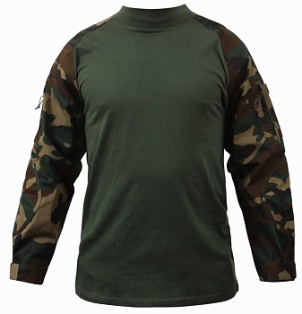 Рубашка ROTHCO Мод. MILITARY COMBAT (Woodland Camo) — характеристики, материалы и назначение | KORGAN.KZ