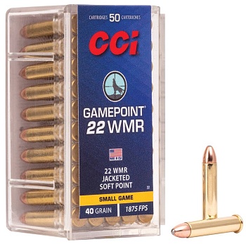 Патрон для нарезного оружия CCI (.22 Win.Mag.) GAMEPOINT (JSP)(40grs)(2,59г) доступен в нашем магазине