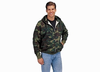 Ветровка ROTHCO с капюшоном Мод. THERMAL-LINED ZIPPER (Woodland Camo) — одежда для охоты, рыбалки и города | KORGAN Алматы