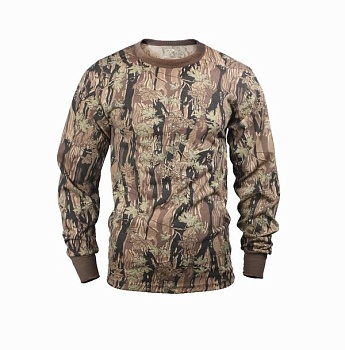 Майка ROTHCO (длинный рукав)(Smokey Branch Camo) — характеристики, материалы и назначение | KORGAN.KZ