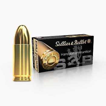 Патрон к служебно-штатному оружию S&B (9mm Luger / 9x19)(FMJ) для охраны в Алматы, Казахстан