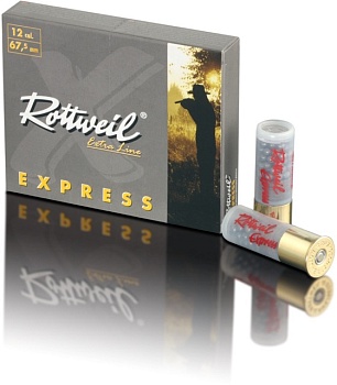  Патрон для гладкоствольного оружия ROTTWEIL-Express-картечь (12/67,5)(28,5г)(7,4мм)(SPSG)(12шт) в Алматы | Казахстан | Корган Центр | KORGAN
