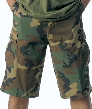 Шорты ROTHCO Мод. ULTRA FORCE XTRA-LONG FATIGUE (Woodland Camo) — технические характеристики, материалы, бренд | KORGAN.KZ