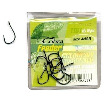 Крючки COBRA Мод. FEEDER SPECIALIST NSB — рыболовный крючок, различными формами и размерами | Алматы, Казахстан