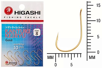 Крючки HIGASHI Мод. KANTUKI KEIRYU #8 — рыболовный крючок, различными формами и размерами | Алматы, Казахстан