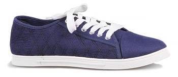 Обувь EVASHOES "КЕДЫ" (текст.)(синий)(шнуровка)(стеганные) — характеристики, материалы и назначение | KORGAN.KZ