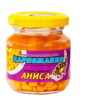 Кукуруза КАРПОМАНИЯ (мягкая)(натурал.с аром.аниса)(105г.) — приманки, бойлы, пеллетс | Алматы, Казахстан