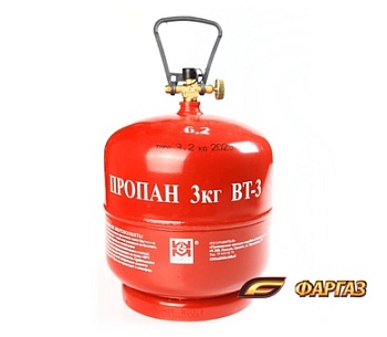 Баллон газовый LPG BT-3 (7,2Л) — газовая горелка или лампа для туризма и кемпинга в Казахстане