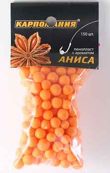 Пенопласт КАРПОМАНИЯ (с ароматом аниса)(150шт.) — приманки, бойлы, пеллетс | Алматы, Казахстан