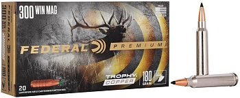 Патрон для нарезного оружия FEDERAL P (.300 Win.Mag.) TROPHY COPPER (TC)(180grs)(11,66г) доступен в нашем магазине