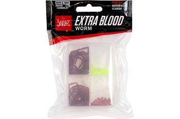 Искусственная насадка LUCKY JOHN Мод. PRO SERIES EXTRA BLOOD WORM/MAGGOT — аксессуары для зимней рыбалки, ящики, чехлы, санки | Алматы, Казахстан