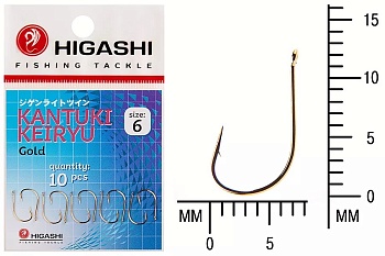 Крючки HIGASHI Мод. KANTUKI KEIRYU #6 — рыболовный крючок, различными формами и размерами | Алматы, Казахстан