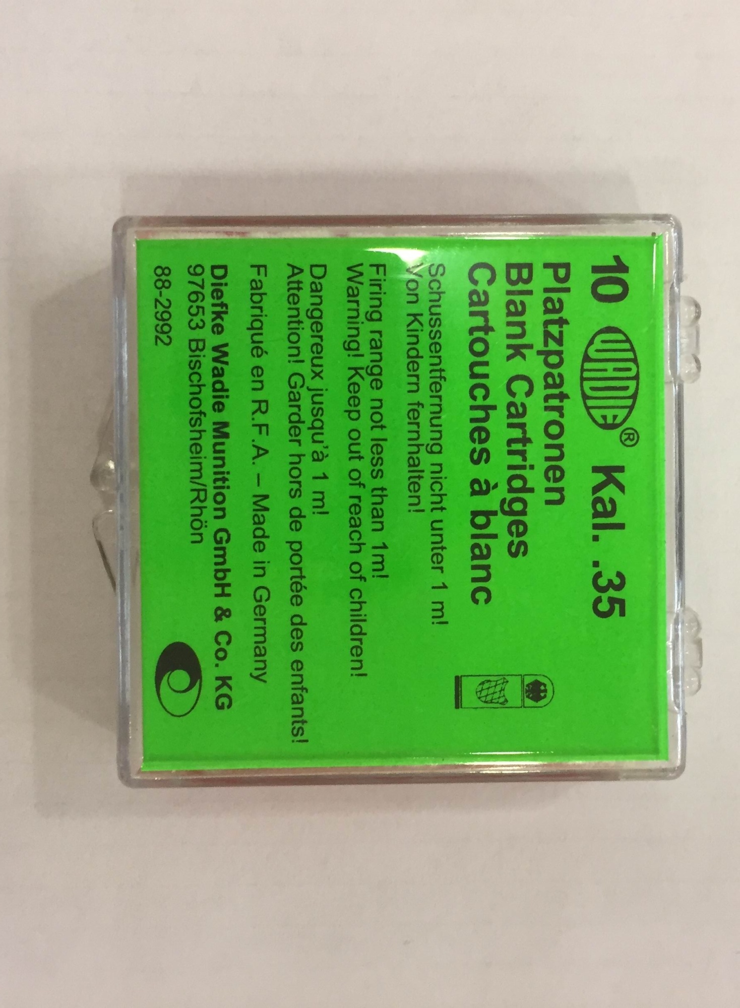 Холостой патрон WADIE (.35) купить в Алматы