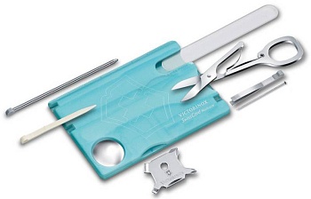 Карта-мультиинструмент VICTORINOX Мод. SWISSCARD NAILCARE ICE BLUE для охоты и туризма в Алматы, Казахстан