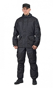 Костюм летний  URSUS НОЧЬGerkon Donbass (тк.таслан)(черный) — одежда для охоты, рыбалки и города | KORGAN Алматы