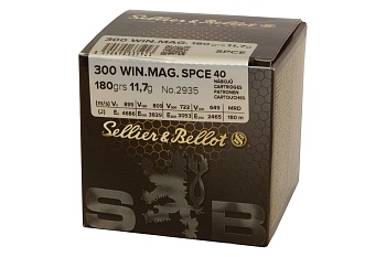 Патрон для нарезного оружия S&B (.300 Win.Mag.)(SPCE-2935)(180grs)(11,7г) доступен в нашем магазине