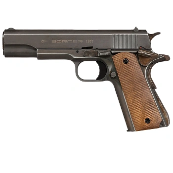 Фото Пистолет Borner 1911 Blowback, калибр 4,5 mm/Bbs CO2 — пневматический пистолет купить в Алматы