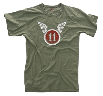 Майка ROTHCO Мод. MILITARY VINTAGE "11-th AIRBORNE" (короткий рукав)(poly/cotton)(O.D.) — характеристики, материалы и назначение | KORGAN.KZ