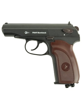 Фото Пистолет Borner PM49 Blowback калибр 4,5mm CO2 — пневматический пистолет купить в Алматы