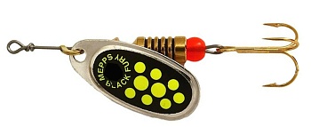 Блесна MEPPS BLACK FURY (silver yellow dots) — купить блесну в Алматы | KORGAN