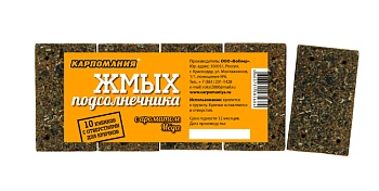 Жмых подсолнечника КАРПОМАНИЯ (мед)(кубики)(10шт.) — приманки, бойлы, пеллетс | Алматы, Казахстан