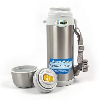 Термос TIGER классический Мод. MBI-A080 Clear Stainless — термос для туризма и активного отдыха в Алматы и Казахстане