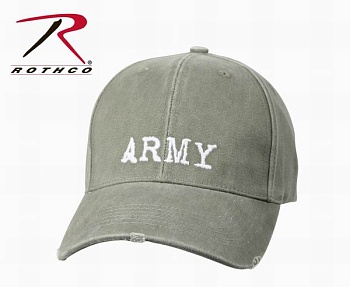 Кепка ROTHCO Мод. VINTAGE LOW PROFILE INSIGNIA "ARMY" (O.D.) — характеристика, материалы и назначение | KORGAN.KZ