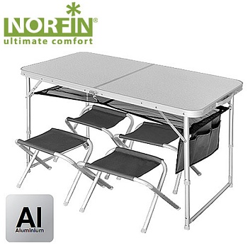 Стол + 4 стула NORFIN Мод. RUNN — стол + 4 стула norfin мод. runn Алматы, Казахстан