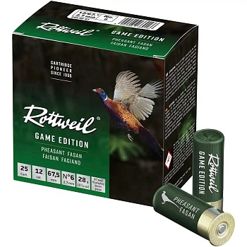  Патрон для гладкоствольного оружия ROTTWEIL-Game Edition-Fasan (12/67,5)(28г)(№6)(2,7мм) в Алматы | Казахстан | Корган Центр | KORGAN