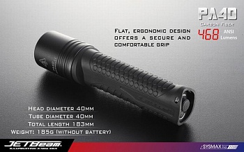 Фонарь JETBEAM Мод.  PA40 XM-L — налобные, ручные и кемпинговые фонари | Алматы, Казахстан