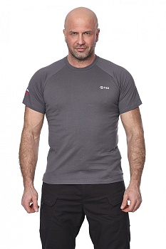 Футболка NOVATEX "Mini Logo T-Shirt"(Мини лого)(тк.хлопок)(серый) — характеристики, материалы и назначение | KORGAN.KZ