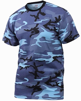 Майка ROTHCO Мод. CAMO (короткий рукав)(poly/cotton)(Sky Blue Camo) — характеристики, материалы и назначение | KORGAN.KZ