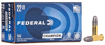 Патрон для нарезного оружия FEDERAL (.22 l.r.) CHAMPION TARGET (LRN)(40grs)(2,59г) доступен в нашем магазине