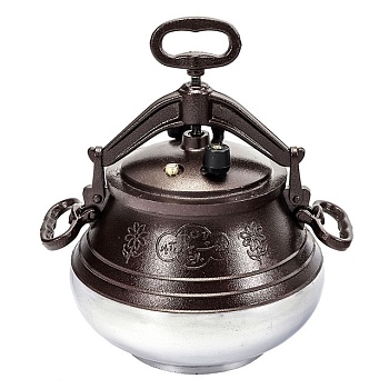 Казан афганский 10 л двухцветный — гриль, барбекю или мангал для кемпинга и туризма в Казахстане