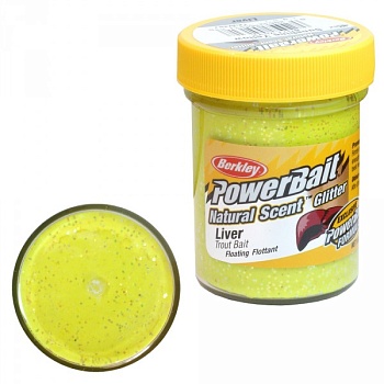 Паста BERKLEY POWERBAIT NATURAL GLITTER TROUT BAIT — приманки, бойлы, пеллетс | Алматы, Казахстан