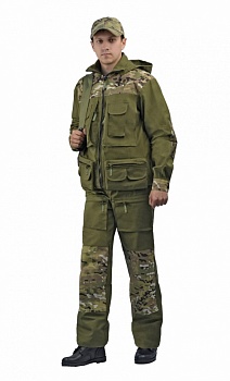 Костюм летний  URSUS СЛЕДОПЫТ (тк.хб/рип-стоп)(хаки/мультикам) — одежда для охоты, рыбалки и города | KORGAN Алматы