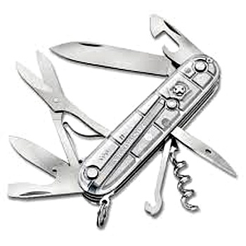 Купить Складной нож VICTORINOX Мод. CLIMBER SILVERTECH TRANSLUCENT в Алматы — магазин Korgan Center | Казахстан | Доставка во все регионы
