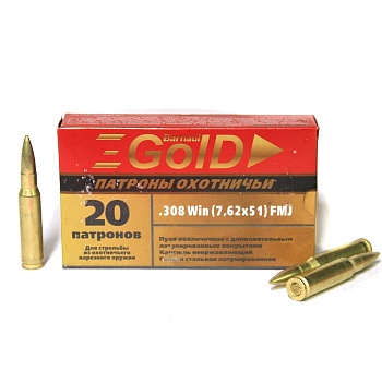 Патрон для нарезного оружия БПЗ (.223) 5,56х45 FMJ "Gold"(4г.) доступен в нашем магазине