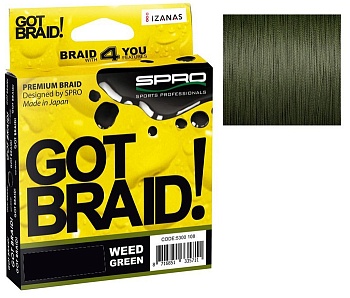 Шнур SPRO GOT BRAID! GREEN — леска для рыбалки, плетёнка, флюорокарбон | Алматы, Казахстан
