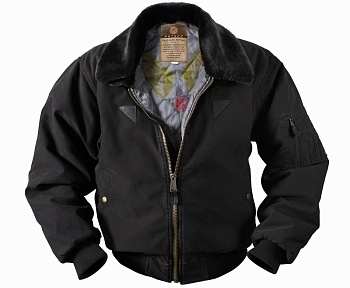 Куртка ROTHCO Мод. VINTAGE BOMBER B-15A (Black) — одежда для охоты, рыбалки и города | KORGAN Алматы