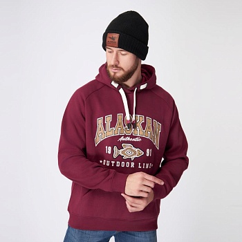 Толстовка Alaskan Promo Hoodie Claret — характеристики, материалы и назначение | KORGAN.KZ