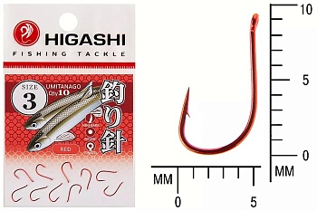 Крючки HIGASHI Мод. UMITANAGO RINGED #3 — рыболовный крючок, различными формами и размерами | Алматы, Казахстан
